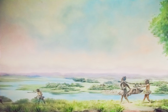 原始人狩獵場景