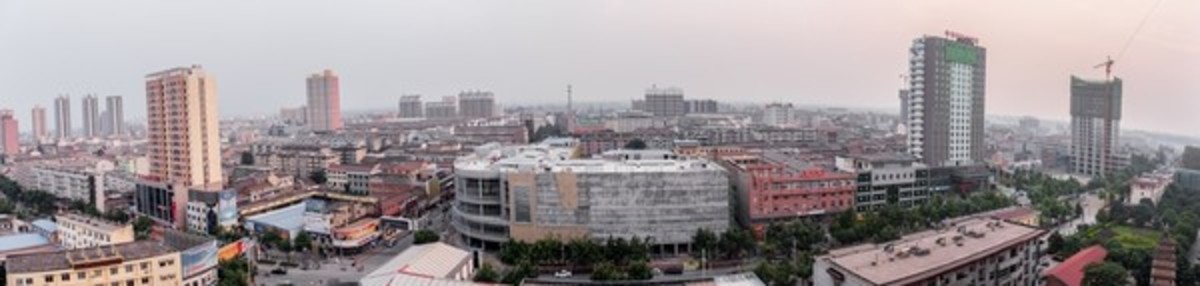眉縣城市全景