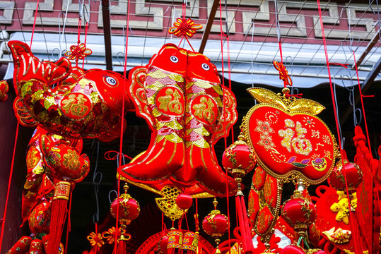 春節(jié)雙魚(yú)掛飾