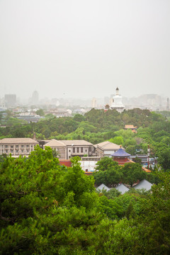 遠眺北海公園白塔