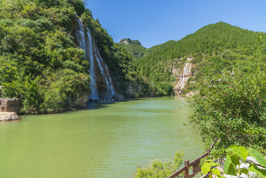 青州黃花溪山水瀑布風(fēng)景