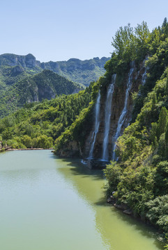 青州黃花溪山水瀑布風(fēng)景