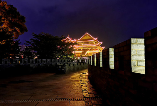 南城門夜景燈光