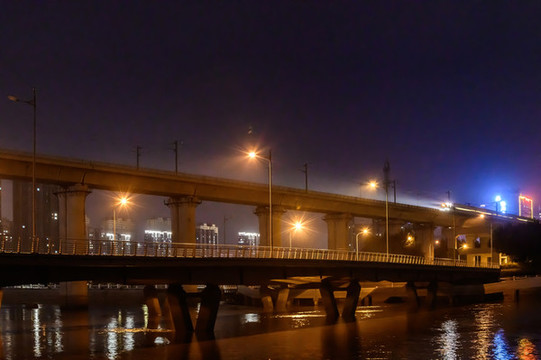 中國(guó)長(zhǎng)春伊通河夜景