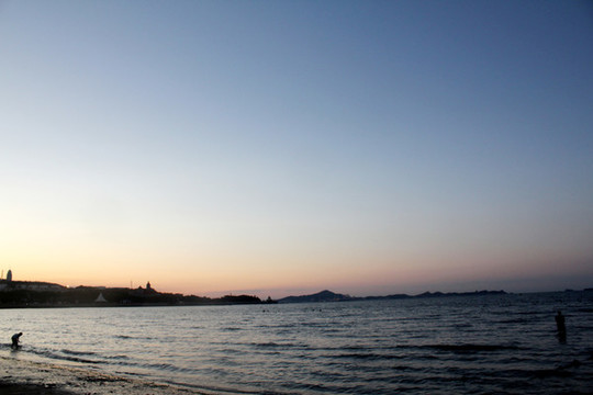 海邊夕陽