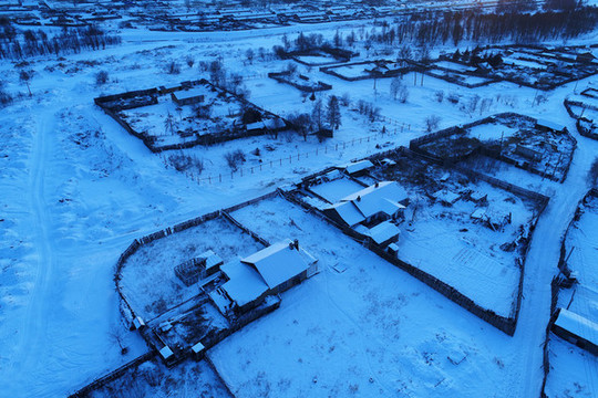 大興安嶺林區(qū)冬季山里人家
