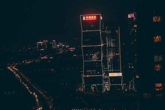 南海萬達(dá)廣場樓頂夜景