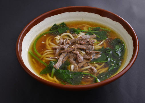 菠菜肉絲面