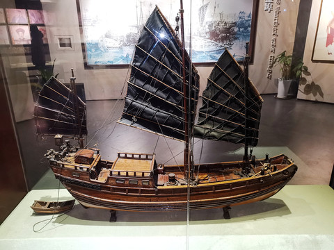 中國漕運(yùn)博物館帆船模型
