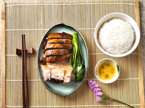 燒肉燒鵝飯