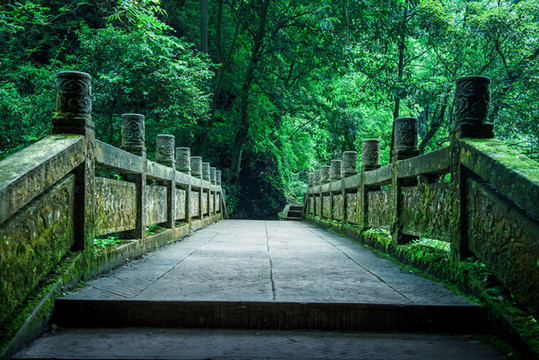 青城后山雙石橋