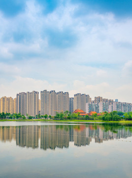 成都市錦城湖公園的風(fēng)光