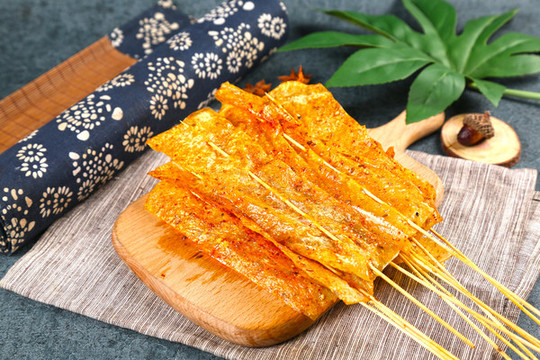 烤豆皮