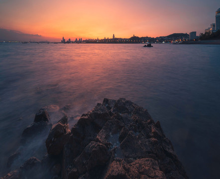 海上晚霞