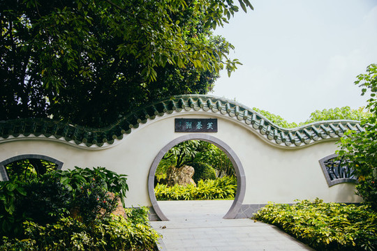 芙蓉洲園林背景