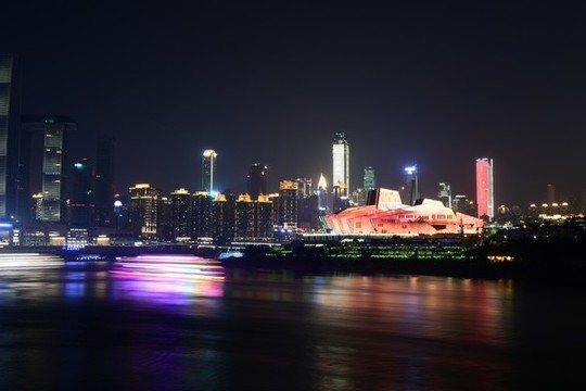 重慶山水都市夜色