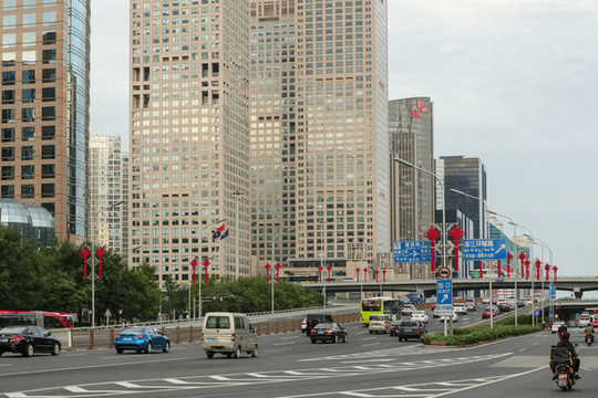 北京國貿(mào)橋街景