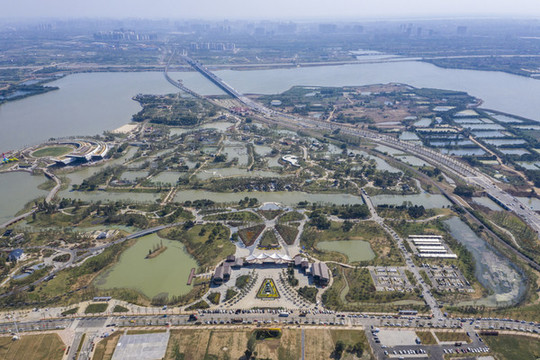荊州園博園航拍