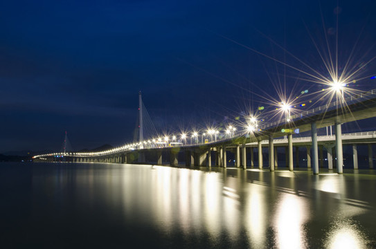 深圳灣大橋夜景