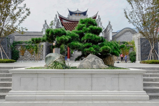 長(zhǎng)卷中式建筑景觀