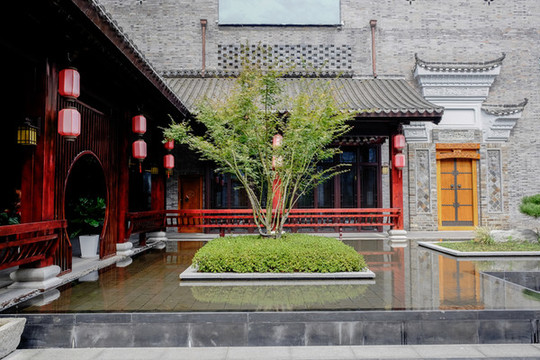 長(zhǎng)卷中式建筑景觀