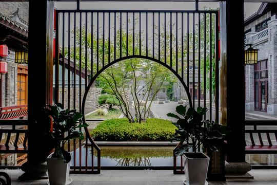 長(zhǎng)卷中式建筑景觀