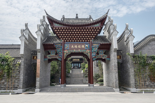 長(zhǎng)卷中式建筑景觀