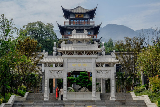 長(zhǎng)卷中式建筑景觀