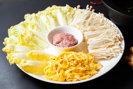 肉末下青菜