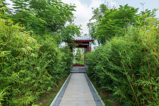 中式庭院大門