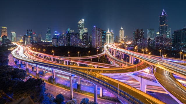 立交橋夜景