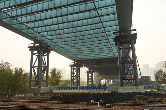 鄭州北站跨鐵路橋建設(shè)