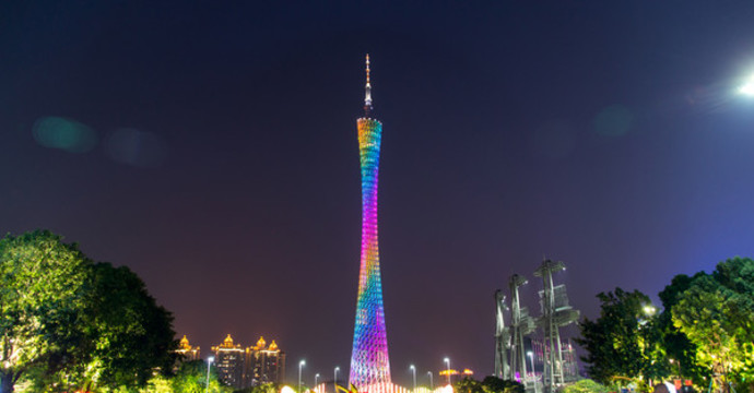 廣州塔燈光夜景