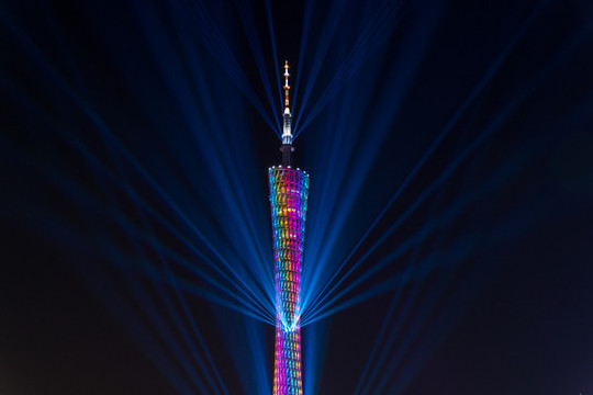 廣州塔燈光夜景
