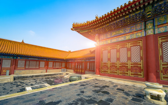 北京故宮庭院