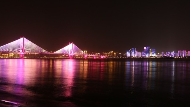 武漢長(zhǎng)江二橋夜景