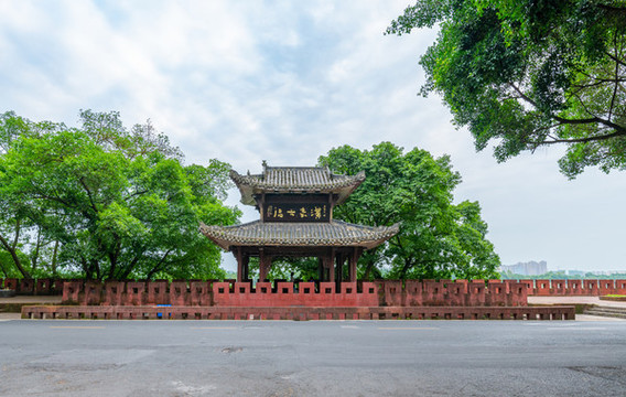 樂山的亭子古建筑