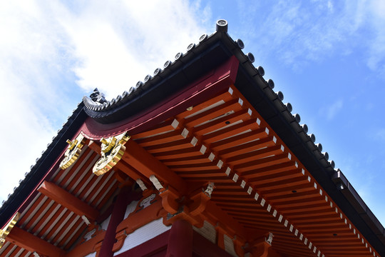 日本淺草寺建筑局部