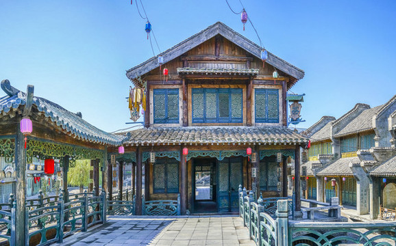 江南古鎮(zhèn)大畫幅