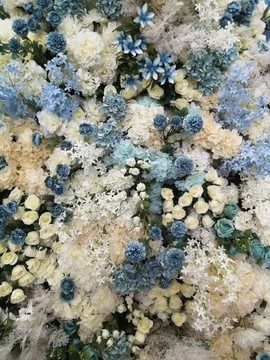 鮮花背景墻