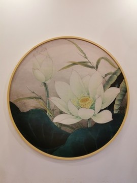 荷花裝飾畫