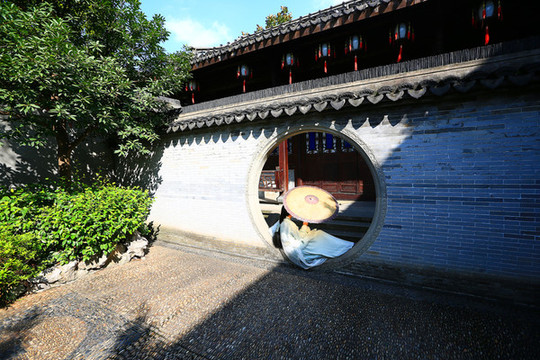 杭州胡雪巖故居傳統(tǒng)建筑青磚灰瓦