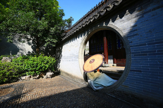 杭州胡雪巖故居傳統(tǒng)建筑青磚灰瓦