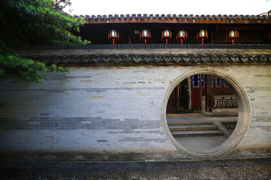 杭州胡雪巖故居傳統(tǒng)建筑青磚灰瓦