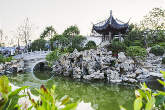 天泰桃花源造景