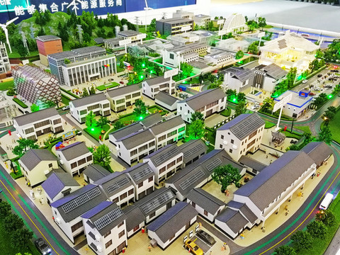 新能源小鎮(zhèn)實景微縮模型