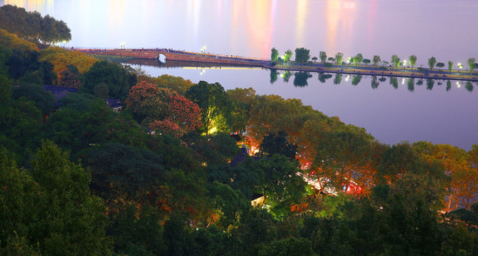 西湖全景