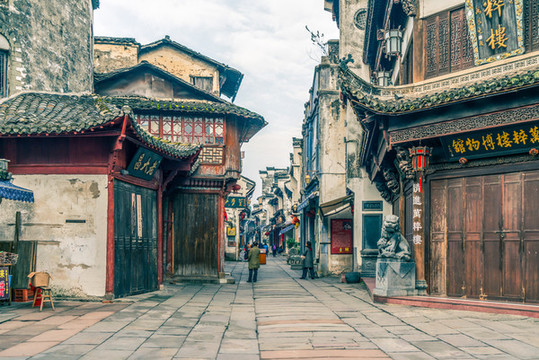 徽州古鎮(zhèn)屯溪老街