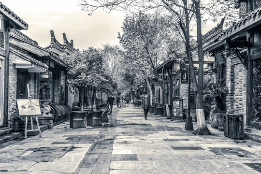 老成都黑白照片