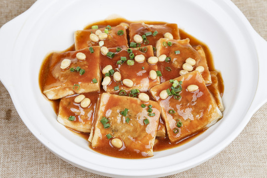 客家煎釀豆腐